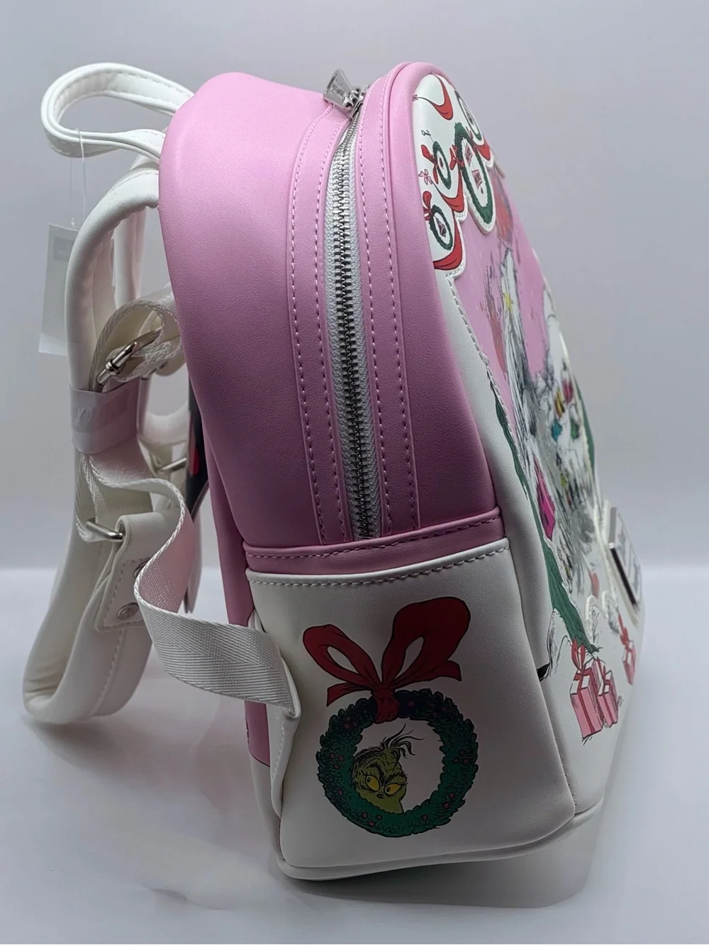 Loungefly Dr. Seuss White and Green Mini Backpack